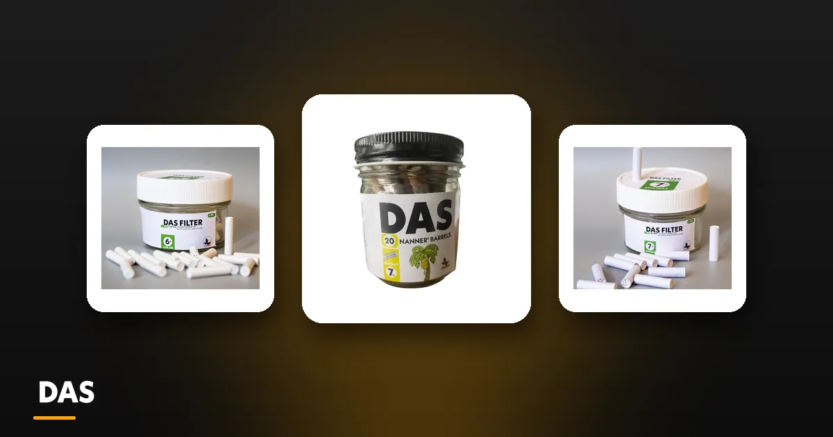 Das Filter products: filter tips, banana leaf cones and rolling gear